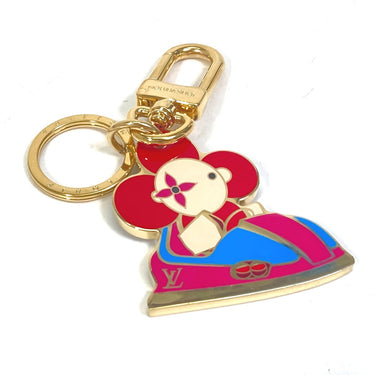 LOUIS VUITTON Bag charm M69860 metal gold Porto Cle Charm Vivienne Key ring unisex(Unisex) Used Authentic